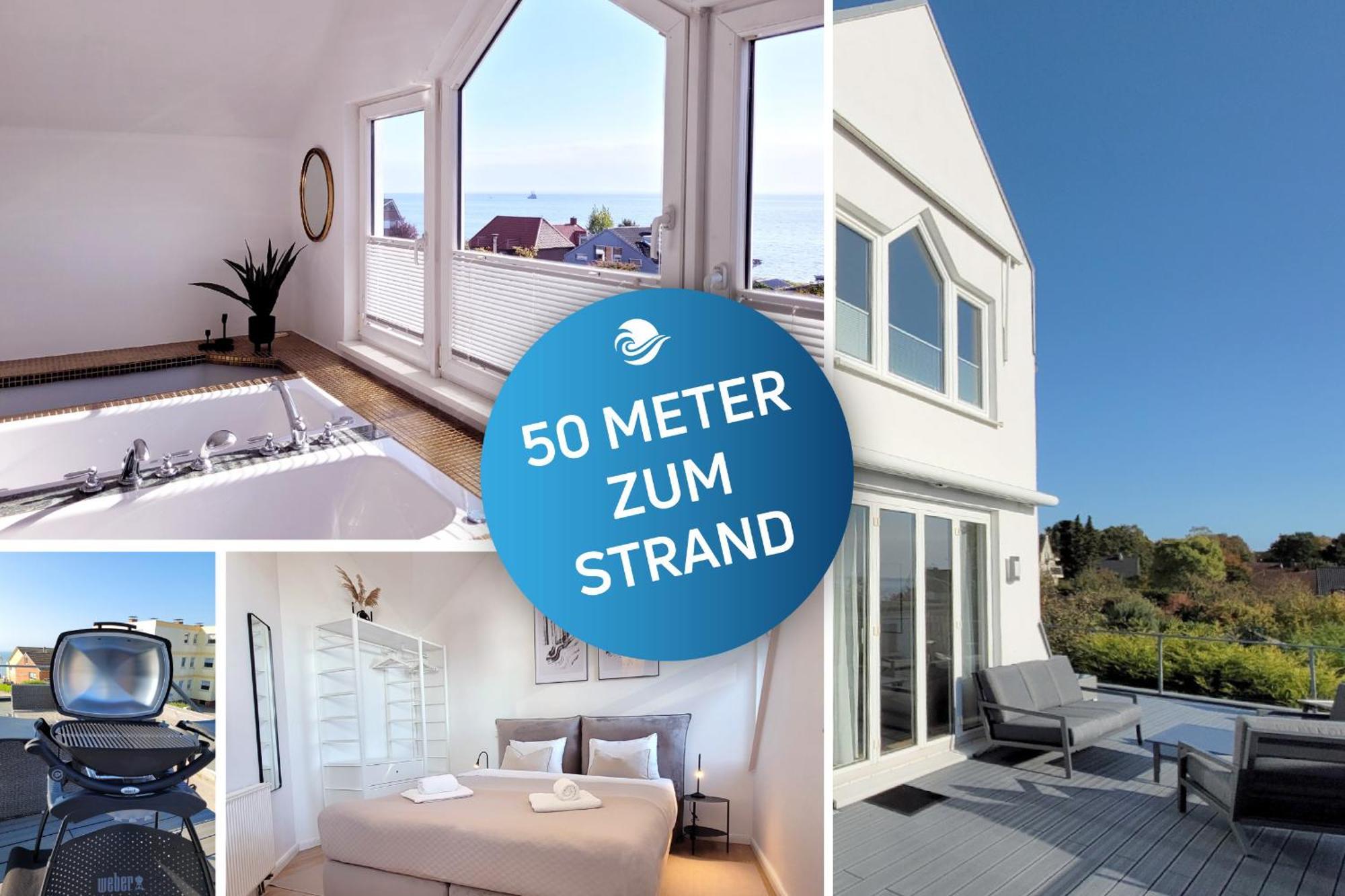Grosse Penthouse Ferienwohnung Mit Meerblick, Sonnenterrasse & Luxusbad Von "Momentic" Sierksdorf Exterior foto