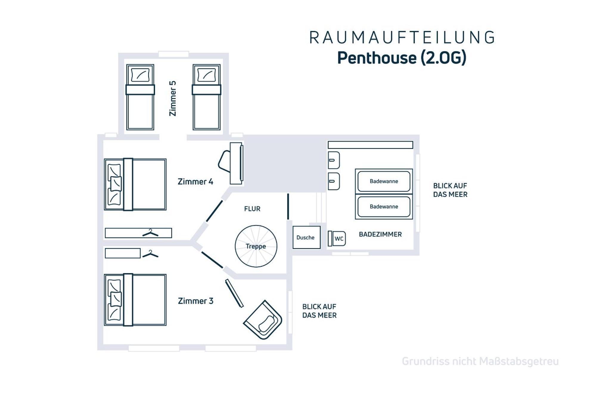 Grosse Penthouse Ferienwohnung Mit Meerblick, Sonnenterrasse & Luxusbad Von "Momentic" Sierksdorf Exterior foto
